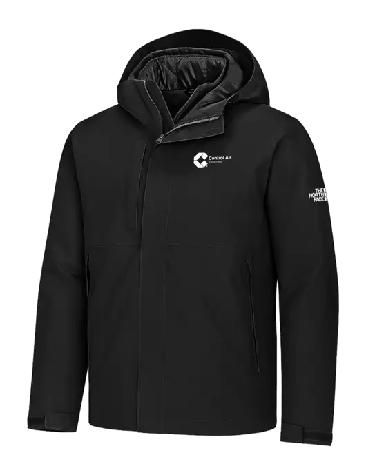 The North Face Castle Valley Triclimate 3-in-1 Black Jacket w/Control Air Enterprises Logo, Control Air Enterprises Logo