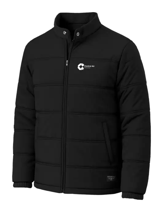 TravisMathew Cold Bay Black Jacket w/Control Air Enterprises Logo