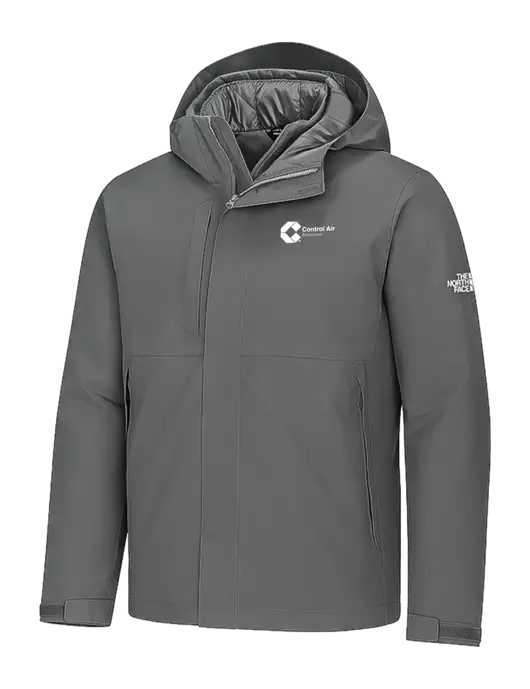 The North Face Castle Valley Triclimate 3-in-1 Dark Medium Grey Jacket w/Control Air Enterprises Logo, Control Air Enterprises Logo