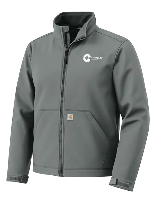 Carhartt Rain Defender Dark Medium Grey Soft Shell Jacket w/Control Air Enterprises Logo