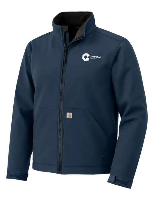 Carhartt Rain Defender Dark Navy Soft Shell Jacket w/Control Air Enterprises Logo