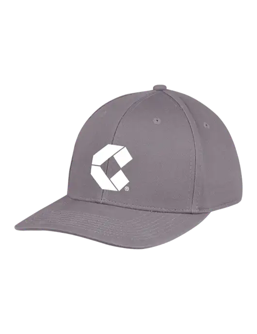 Premium Modern Structured Twill Charcoal Snapback Cap w/Control Air Icon Logo