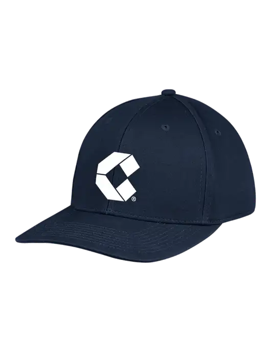 Premium Modern Structured Twill Navy Snapback Cap w/Control Air Icon Logo