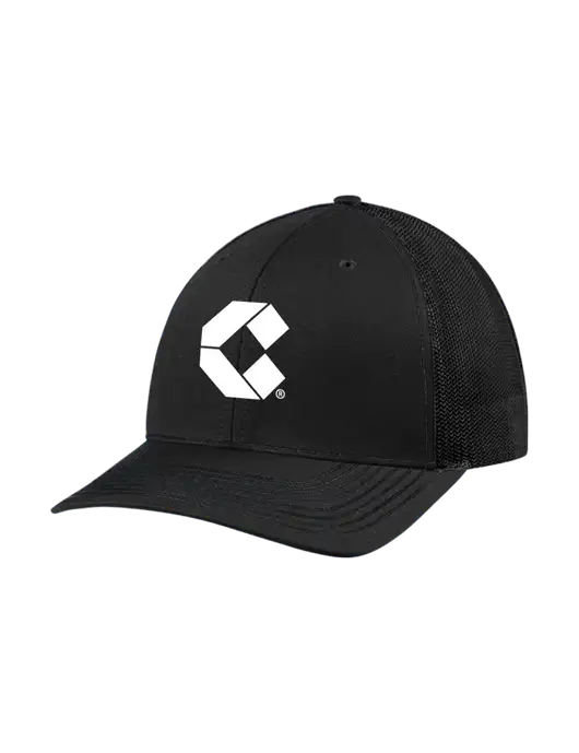 Richardson Adjustable Snapback Original 112 Trucker Cap Black w/Black Mesh w/Control Air Icon Logo