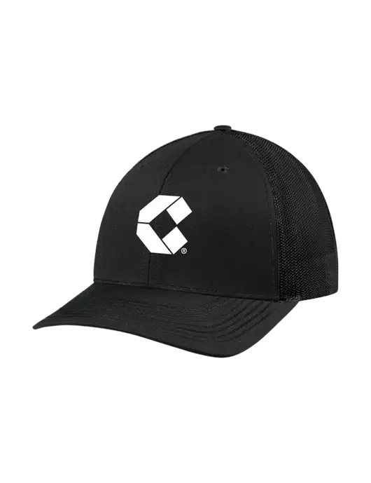 Richardson Adjustable Snapback Original 112 Trucker Cap Black w/Black Mesh w/Control Air Icon Logo