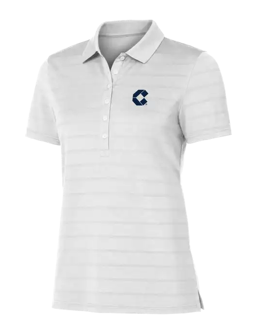 Callaway Womens Bright White Ventilated Polo w/Control Air Icon Logo