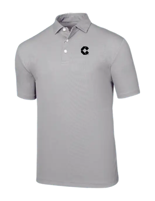 Callaway Birdseye Light Grey Polo w/Control Air Icon Logo