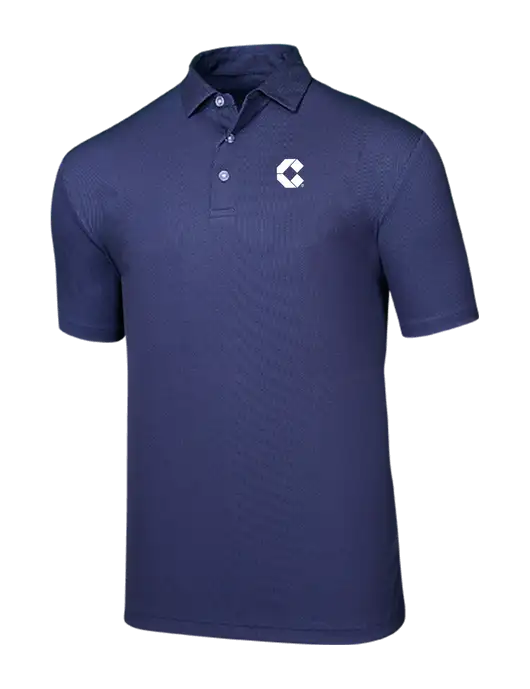 Callaway Birdseye Navy Polo w/Control Air Icon Logo