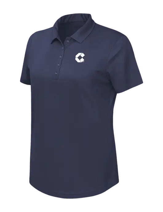 Callaway Womens Birdseye Navy Polo w/Control Air Icon Logo