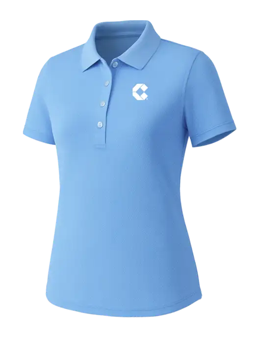 Callaway Womens Core Light Blue Performance Polo w/Control Air Icon Logo