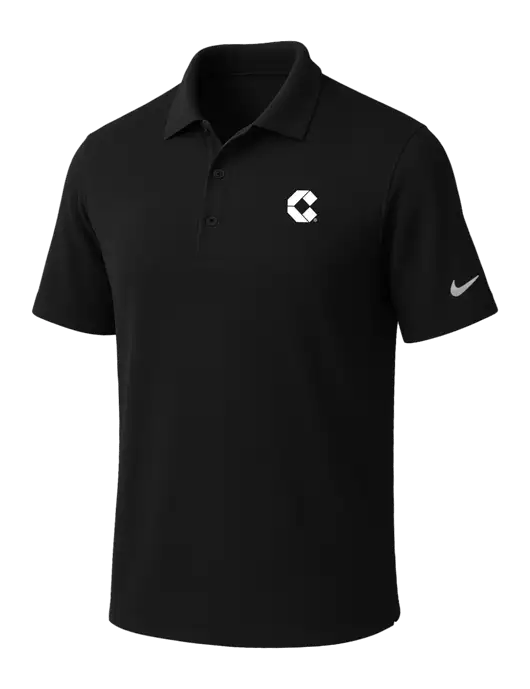NIKE Black Dri-Fit Micro Pique Polo w/Control Air Icon Logo