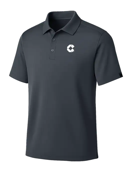 OGIO Dark Grey Framework Polo w/Control Air Icon Logo