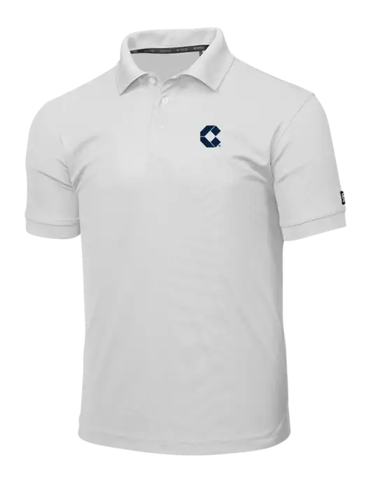 OGIO Bright White Caliber 2.0 Polo w/Control Air Icon Logo
