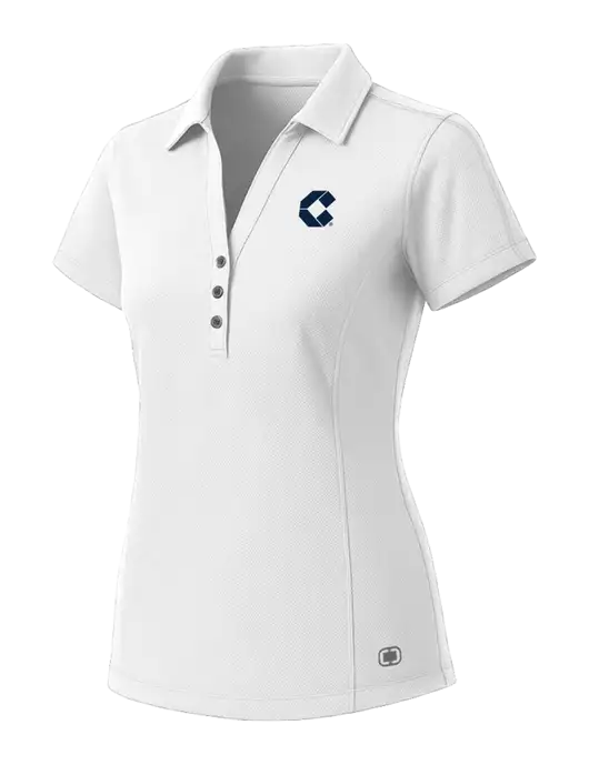 OGIO Womens White ONYX Polo w/Control Air Icon Logo