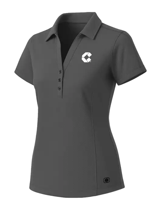 OGIO Womens Medium Grey ONYX Polo w/Control Air Icon Logo