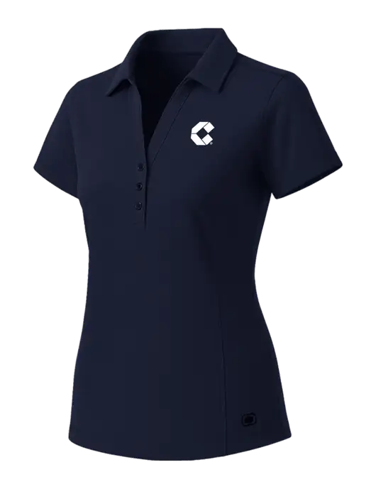 OGIO Womens Navy ONYX Polo w/Control Air Icon Logo