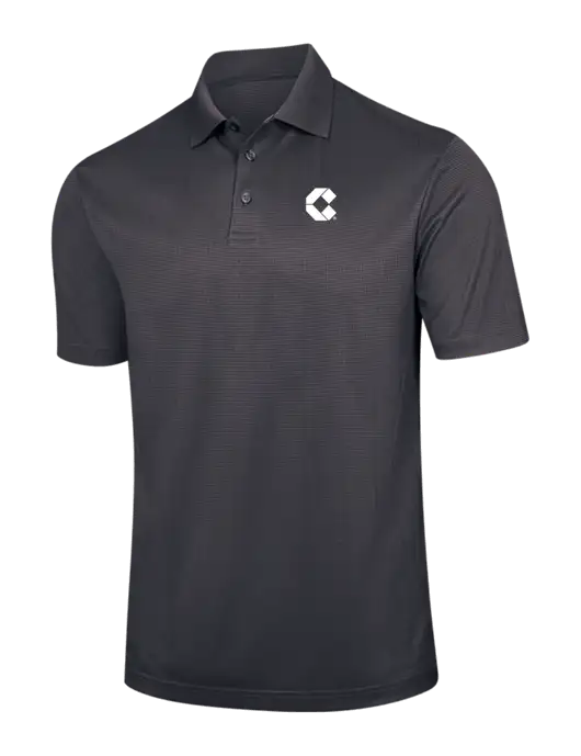 Dark Grey Performance Fine Jacquard Polo w/Control Air Icon Logo