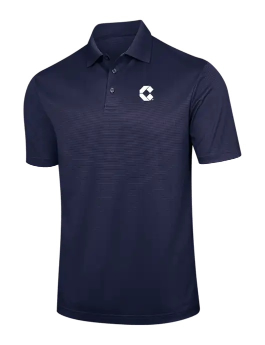 Navy Performance Fine Jacquard Polo w/Control Air Icon Logo