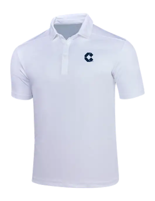 White Posi-UV Pro Polo w/Control Air Icon Logo
