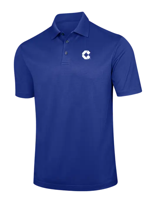 Dark Royal Blue Performance Fine Jacquard Polo w/Control Air Icon Logo