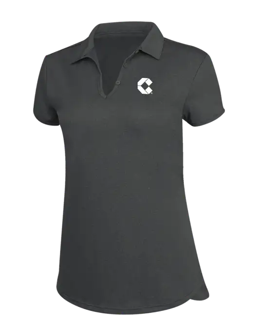 Womens Charcoal Trace Heather Polo w/Control Air Icon Logo
