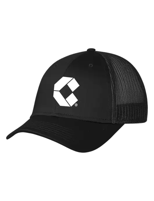 Black Mesh Trucker Cap Snap Back w/Control Air Icon Logo