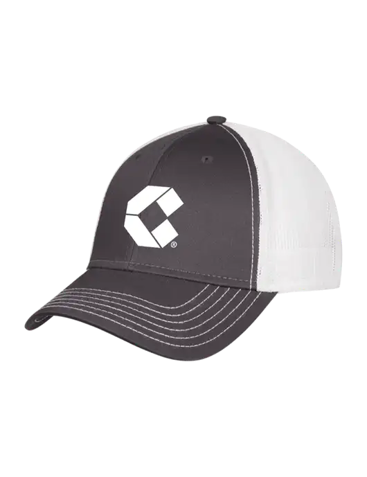 Dark Grey/White Mesh Trucker Cap Snap Back w/Control Air Icon Logo