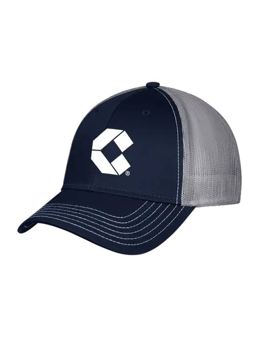 Navy/Grey Mesh Trucker Cap Snap Back w/Control Air Icon Logo