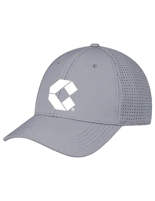 Grey Performance Stretchable Cap Hook & Loop w/Control Air Icon Logo