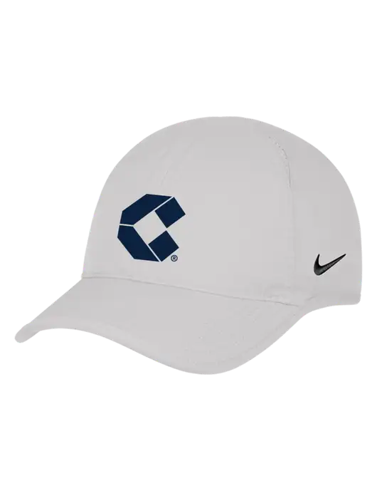 Nike White Featherlight Cap w/Control Air Icon Logo