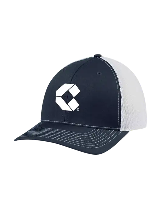 Richardson Adjustable Snapback Original 112 Trucker Cap Navy w/White Mesh w/Control Air Icon Logo