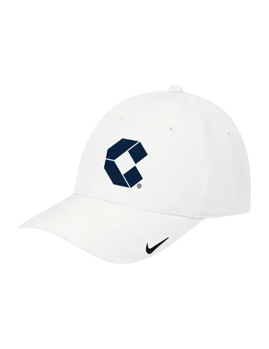 Nike White Dri-FIT Legacy Cap w/Control Air Icon Logo