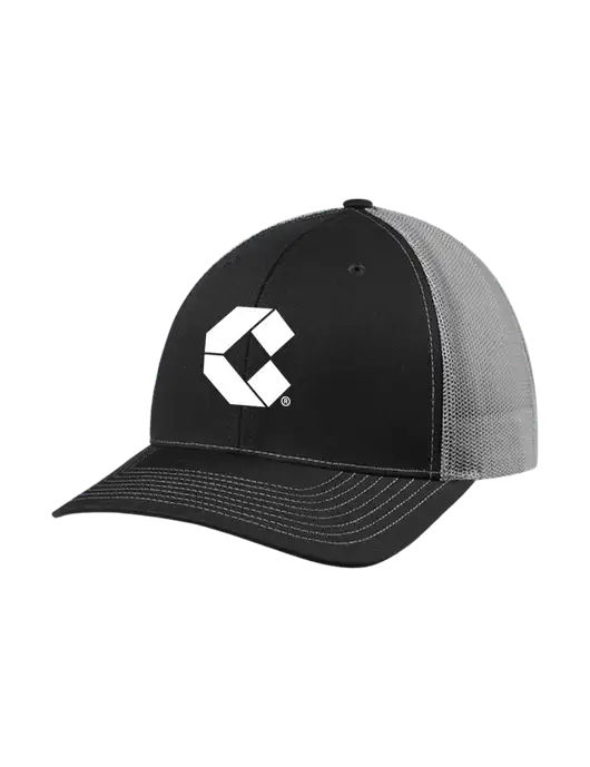 Richardson Adjustable Snapback Original 112 Trucker Cap Black w/Charcoal Mesh w/Control Air Icon Logo