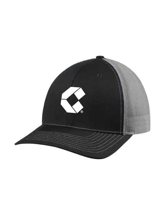 Richardson Adjustable Snapback Original 112 Trucker Cap Black w/Charcoal Mesh w/Control Air Icon Logo