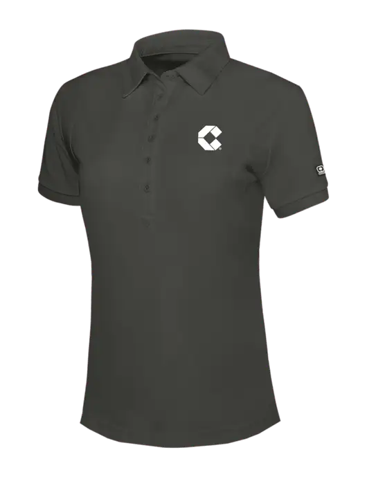 OGIO Womens Dark Grey Jewel Polo w/Control Air Icon Logo
